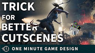 Enter cutscenes like this  One Minute Game Design  Cinematics [upl. by Saberhagen]