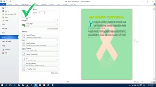 Print Background Color amp Image in Word [upl. by Frey146]