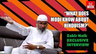 Zakir Naik challenges Modi to debate on Hinduism  THE WEEK  videos [upl. by Aihselat958]