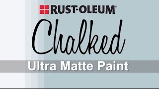 How to Apply RustOleum Chalked Paint [upl. by Tnahs]