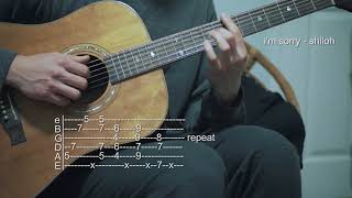 How To Play Im Sorry  Shiloh  Swell  Guitar Tabs [upl. by Isidora516]