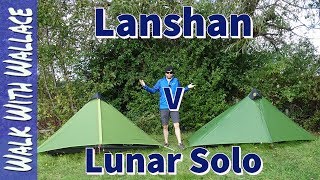 Lanshan Flames Creed 1 Vs Six Moon Designs Lunar Solo Tent Review [upl. by Somar]