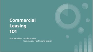 Commercial Leasing 101 [upl. by Ardnazil]