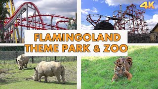 FLAMINGO LAND  THEME PARK amp ZOO 4K [upl. by Eissert993]