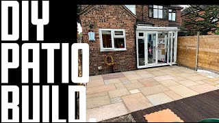 DIY Patio Indian Sandstone UK [upl. by Refotsirc]