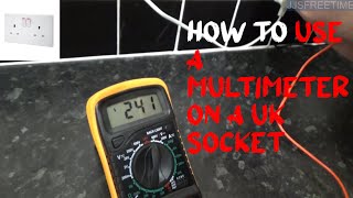 How to use a multimeter on a uk socket [upl. by Netsrijk250]