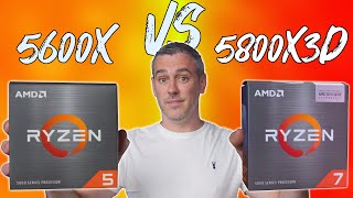 Ryzen 5 5600X Vs Ryzen 7 5800X3D  20 Game Benchmark [upl. by Leiuqeze]