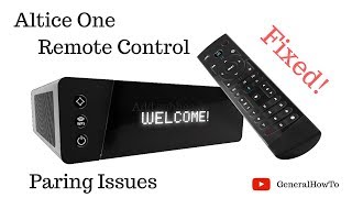 Altice One Remote Control Pairing Issues [upl. by Jamieson505]