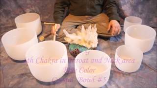 Crystal Bowl 14 min Chakra MeditationNotes CDEFGAB [upl. by Leblanc264]