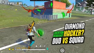 Found Hacker in Duo vs Squad HeadShot Hack Free Fire Diamond Hack and Location Hack [upl. by Wynne159]