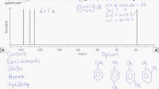 How2 Interpret a carbon13 NMR spectrum [upl. by Ecnahs]