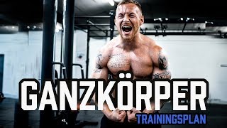 GANZKÖRPER TRAININGSPLAN für das Fitnessstudio  Workout für Anfänger und Fortgeschrittene im Gym [upl. by Uni]