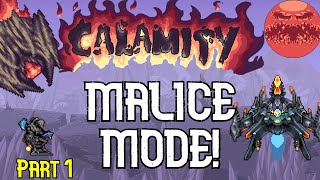 Terraria But It’s MALICE Mode… “Calamity Draedon Update” 1 [upl. by Ahsirek770]