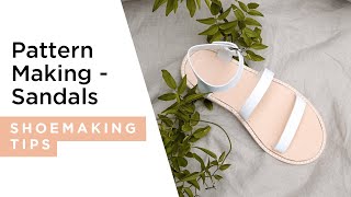 How to make easy patterns for sandals  HANDMADE  Shoemaking Tutorial [upl. by Eseela]