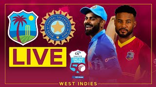 🔴 LIVE  West Indies v India  3rd CG United ODI powered by Yes Bank [upl. by Launamme964]