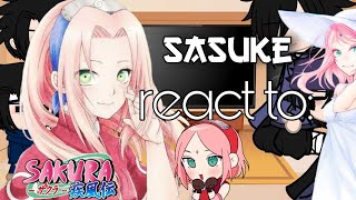 🍒 sasukes react to Sakura haruno🍒 pt 1 sasusaku [upl. by Atiuqad]