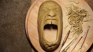 Amazing Art  How to make a Ceramic Mask  Incredible Pottery [upl. by Sheeree522]