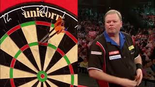 Raymond van Barneveld hitting the first ever 9 darter at Ally Pally [upl. by Lleynad]