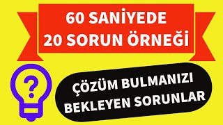 Teknoloji Tasarım Projeleri İçin 20 Sorun Örneği Sorunlar Bizden Projeler Çözümler Sizden [upl. by Tegdirb]