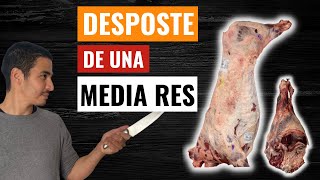 DESPOSTE de MEDIA RES Paso a paso  Carnicería [upl. by Sirad708]