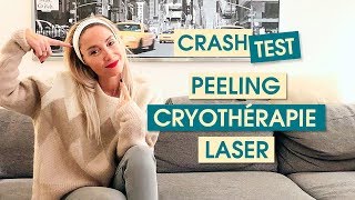 PEELING CRYOTHÉRAPHIE ET LASER  ON TESTE TOUT AVEC LAURENT [upl. by Anivahs]