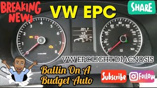 Volkswagen EPC Light Diagnosis Throttle Body Replacement [upl. by Breeze]