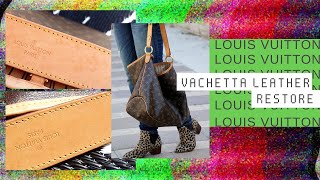 Louis Vuitton How to remove spots and stains from Vachetta Leather [upl. by Nonnaer]