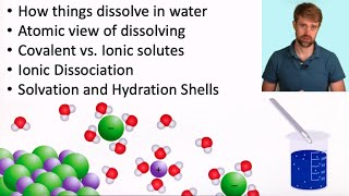 Aqueous Solutions Dissolving and Solvation [upl. by Auhso]