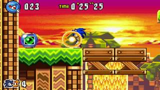 Sonic Advance 3  Zone 2 Sunset Hill  Act 123 amp VS Boss [upl. by Leonidas]