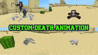 Custom Death Animation Addon  Minecraft PE Showcase [upl. by Mohammad391]