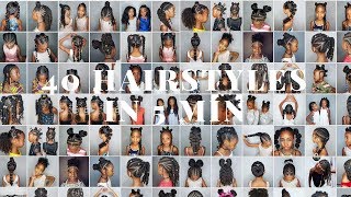 40 hairstyles for Girls in 5 min ENJOY [upl. by Biagi]