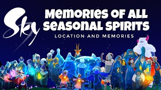 ALL Seasonal Spirit Locations and Memories  sky children of the light  Noob Mode [upl. by Sallyanne411]