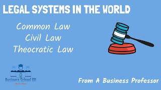 Legal System in the World  International Business  From A Business Professor [upl. by Smailliw535]