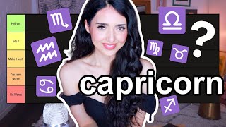 ♑️💖Capricorn Compatibility with EACH Zodiac Sign RANKED in tiers 3 Best Matches for Capricorn [upl. by Gladys721]