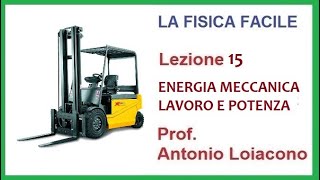 LA FISICA FACILE  Lezione 15  Energia meccanica [upl. by Ahsini]