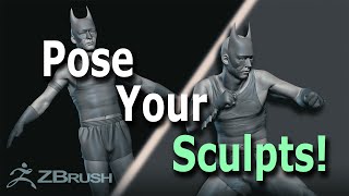 Pose Your Zbrush Sculpts Fast and Easily [upl. by Coppola]