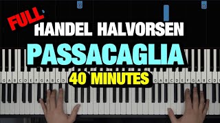 HOW TO PLAY PASSACAGLIA BY HANDELHALVORSEN  PIANO TUTORIAL LESSON FULL PIANO SOLO [upl. by Ogu347]