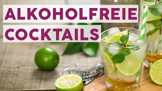 5 alkoholfreie Cocktails mit wenigen Zutaten 🍹  REZEPTE [upl. by Siraval]