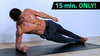 15 Minute KILLER Core Workout at Home All Levels [upl. by Pratte481]