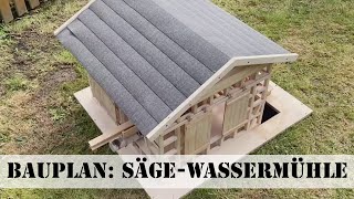 Bauplan Wassermühle mit Sägewerk [upl. by Llerrod]