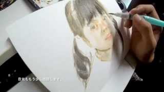 水彩画の描き方 「人物」 解説付き How to draw watercolor [upl. by Ecinehs]