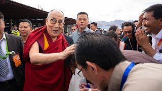 His Holiness the Dalai Lama Arrives in Ladakh [upl. by Edecrem]