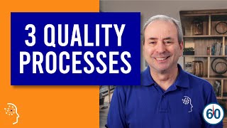 QD QC QA 3 Quality Processes in 60 seconds [upl. by Nabalas]