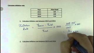 Calculate Inflation Rate [upl. by Airotahs]