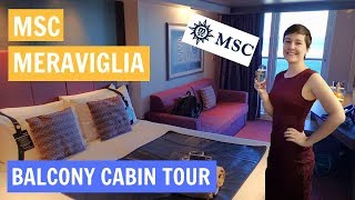 MSC Meraviglia Balcony Cabin Tour [upl. by Selec]