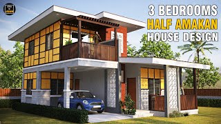 AMAKAN NATIVE HOUSE DESIGN  3 BEDROOM 2 STOREY HOUSE [upl. by Okeim902]