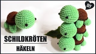 Schildkröte häkeln  Tiere Häkelanleitung  Amigurumi DIY by Pfirsichteufel [upl. by Indira]