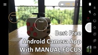 Best FREE Android Camera App With Manual Focus [upl. by Elyl]