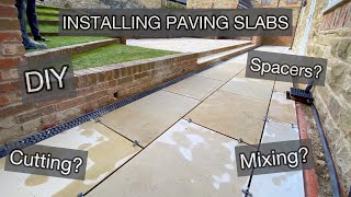 INSTALLING PAVING SLABS [upl. by Ydorb]