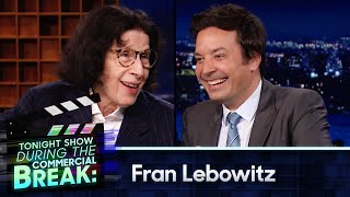 Fran Lebowitz Tells Jimmy She Can’t Touch Him During Commercial Break  The Tonight Show [upl. by Idnor]